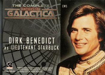 2004 Rittenhouse The Complete Battlestar Galactica - Colonial Warriors #CW5 Lieutenant Starbuck Back