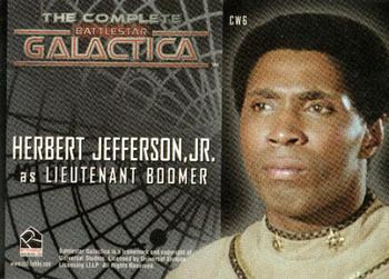 2004 Rittenhouse The Complete Battlestar Galactica - Colonial Warriors #CW6 Lieutenant Boomer Back