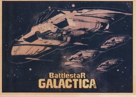 1978 Big G Cereal Premiums Battlestar Galactica #12 Four Cylon Attack Fighters Front