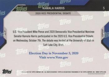 2020 Topps Now USA Election #5 Kamala Harris Back
