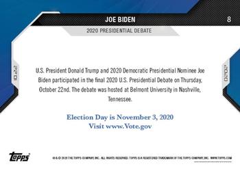 2020 Topps Now USA Election #8 Joe Biden Back