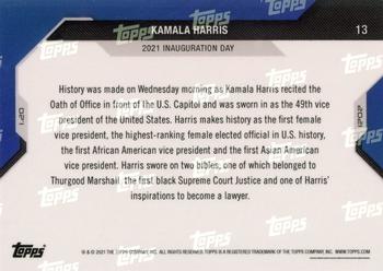 2020 Topps Now USA Election #13 Kamala Harris Back