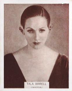 1933 Wills's Famous Film Stars (Medium Size) #19 Tala Birell Front