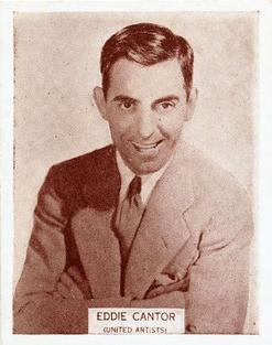 1933 Wills's Famous Film Stars (Medium Size) #31 Eddie Cantor Front