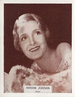 1933 Wills's Famous Film Stars (Medium Size) #46 Miriam Jordan Front