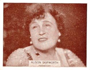 1933 Wills's Famous Film Stars (Medium Size) #67 Alison Skipworth Front