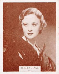 1933 Wills's Famous Film Stars (Medium Size) #100 Ursula Jeans Front