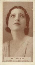 1933 Wills's Famous Film Stars (Small Images) #6 Kay Francis Front