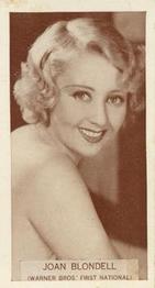 1933 Wills's Famous Film Stars (Small Images) #10 Joan Blondell Front
