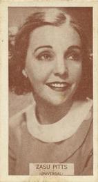 1933 Wills's Famous Film Stars (Small Images) #18 Zasu Pitts Front