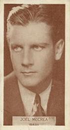 1933 Wills's Famous Film Stars (Small Images) #72 Joel McCrea Front