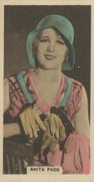 1934 Cavanders Army Club Cigarettes Cinema Star #2 Anita Page Front