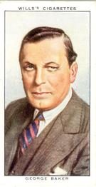 1935 Wills's Radio Celebrities (Second Series) #18 George Baker Front