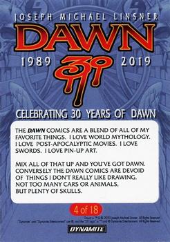 2020 Dynamite Joseph Michael Linsner’s Dawn 30th Anniversary #4 The Dawn comics are a blend of all of my favorite things.  I love world myth… Back