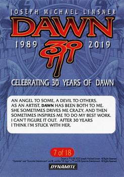 2020 Dynamite Joseph Michael Linsner’s Dawn 30th Anniversary #7 An angel to some, a devil to others.  As an artist, Dawn has been both to me… Back