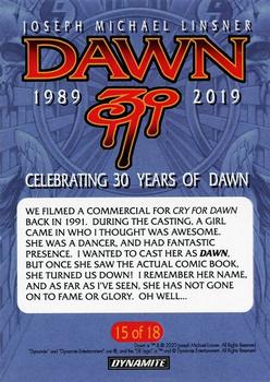 2020 Dynamite Joseph Michael Linsner’s Dawn 30th Anniversary #15 We filmed a commercial for Cry for Dawn back in 1991.  During the casting… Back