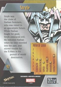 2021 SkyBox Metal Universe Marvel X-Men #97 Stryfe Back