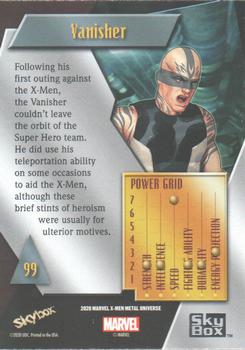 2021 SkyBox Metal Universe Marvel X-Men #99 Vanisher Back