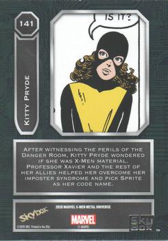 2021 SkyBox Metal Universe Marvel X-Men #141 Kitty Pryde Back