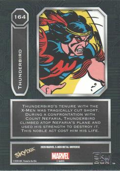 2021 SkyBox Metal Universe Marvel X-Men #164 Thunderbird Back