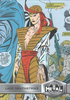 2021 SkyBox Metal Universe Marvel X-Men #183 Lady Deathstrike Front