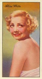 1935 Carreras Famous Film Stars #30 Alice White Front