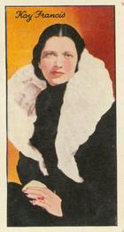 1935 Carreras Famous Film Stars #40 Kay Francis Front