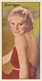 1935 Carreras Famous Film Stars #42 June Clyde Front