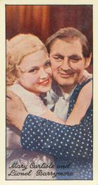 1935 Carreras Famous Film Stars #78 Mary Carlisle / Lionel Barrymore Front
