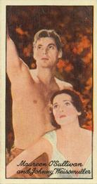 1935 Carreras Famous Film Stars #91 Maureen O'Sullivan / Johnny Weissmuller Front