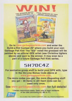 2004 Topps Garbage Pail Kids All-New Series 3 - Foil Stickers #9a Louise Trapeze Back