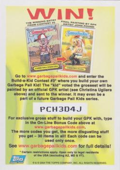 2004 Topps Garbage Pail Kids All-New Series 3 - Foil Stickers #10b One-Night Stan Back