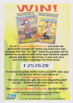 2004 Topps Garbage Pail Kids All-New Series 3 - Foil Stickers #11a Sole Food Sol Back