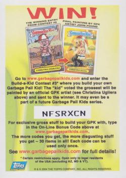 2004 Topps Garbage Pail Kids All-New Series 3 - Foil Stickers #11b Gooey Stuey Back
