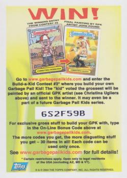 2004 Topps Garbage Pail Kids All-New Series 3 - Foil Stickers #14a Misfortune Cookie Back