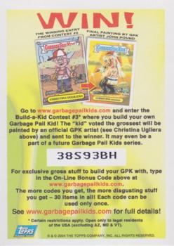 2004 Topps Garbage Pail Kids All-New Series 3 - Foil Stickers #19b Rusty Bolts Back