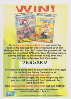 2004 Topps Garbage Pail Kids All-New Series 3 - Foil Stickers #20a Seymour Barf Back