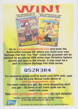 2004 Topps Garbage Pail Kids All-New Series 3 - Foil Stickers #23a Gloppy Glen Back