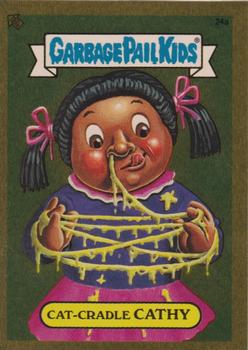 2004 Topps Garbage Pail Kids All-New Series 3 - Foil Stickers #24a Cat-Cradle Cathy Front