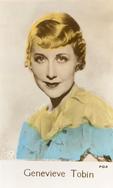 1935 C & T Bridgewater Film Stars (4th Series) #4 Genevieve Tobin Front