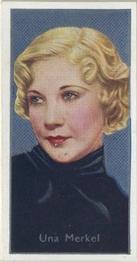 1936 Carreras Film Stars #29 Una Merkel Front
