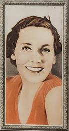 1936 Godfrey Phillips Stars of the Screen - Embossed #30 Maureen O'Sullivan Front