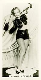 1937 Carreras Film Stars #6 Miriam Hopkins Front