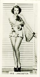1937 Carreras Film Stars #17 Iris Lancaster Front