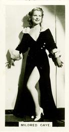 1937 Carreras Film Stars #44 Mildred Gaye Front