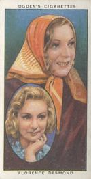 1938 Ogden's Actors Natural & Character Studies #9 Florence Desmond Front