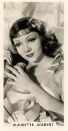 1938 Carreras Film Stars (Second Series) #11 Claudette Colbert Front