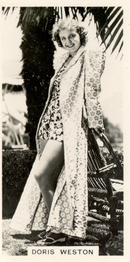 1938 Carreras Film Stars (Second Series) #54 Doris Weston Front