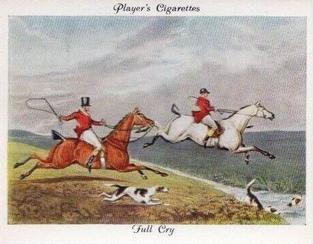 1938 Player's Old Hunting Prints #5 Full Cry Front