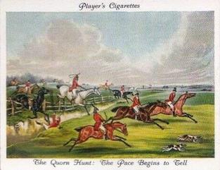 1938 Player's Old Hunting Prints #6 The Quorn Hunt: The Pace begins to tell Front